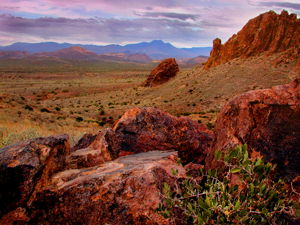 view at superstition mountains